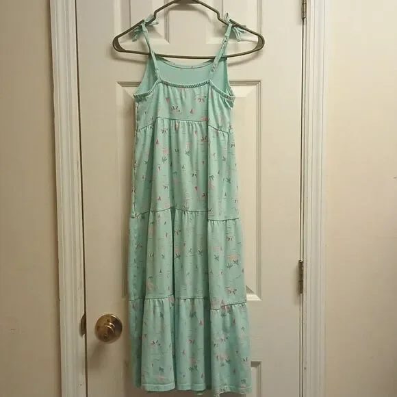 🩷CAT & JACK SIZE M 7/8 Mint Green GIRLS Sundress - Picture 5 of 7
